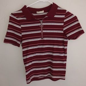 Cotton On Crop Collared Tee